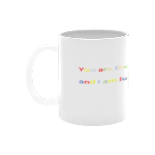 coloured Best father mug White Mug(11OZ)