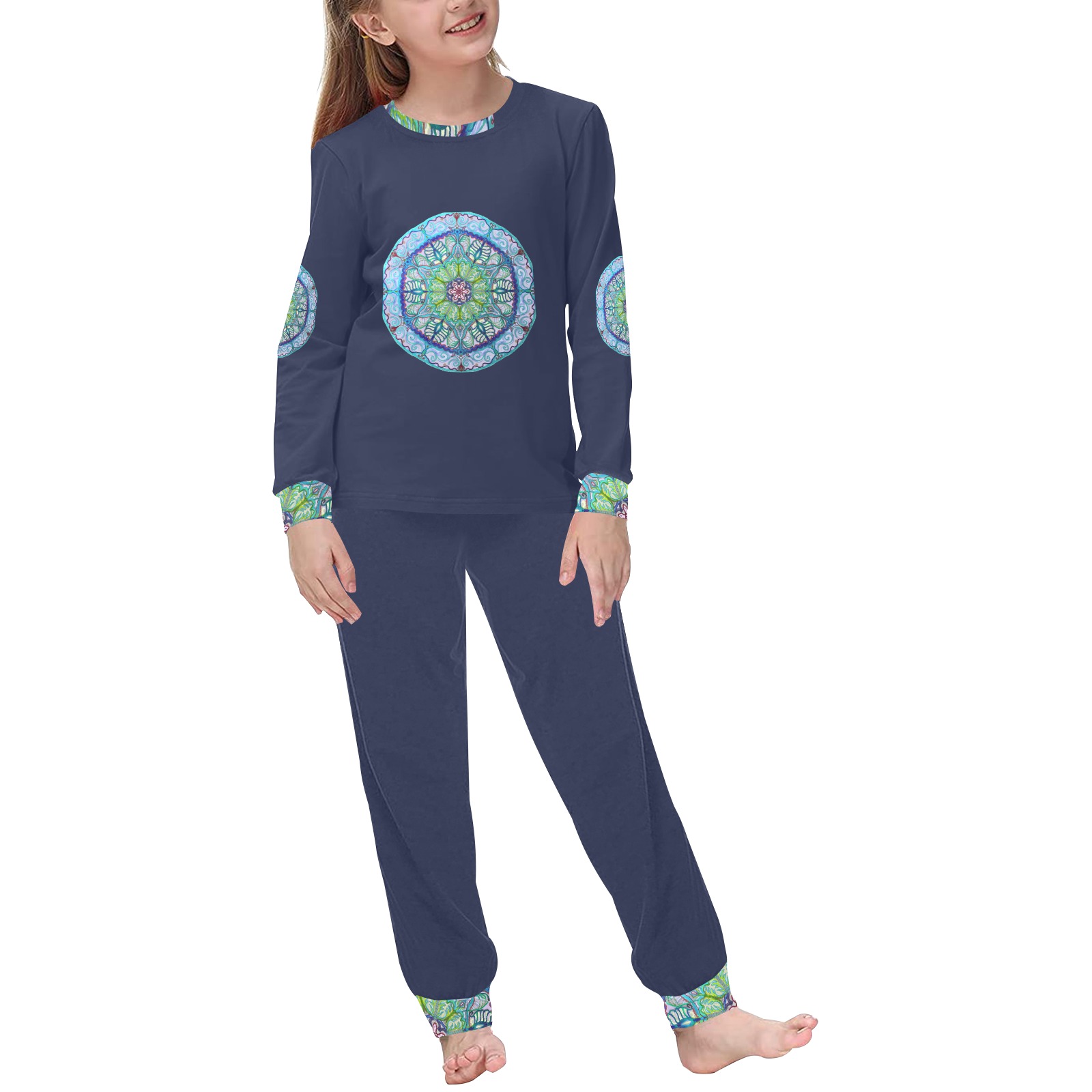 5 Kids' All Over Print Pajama Set