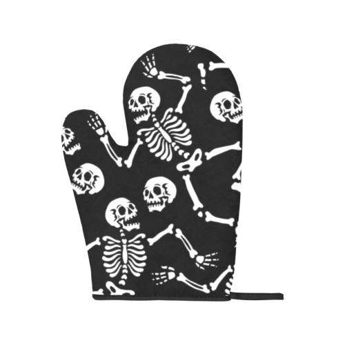 Skeletons Oven Mitt & Pot Holder