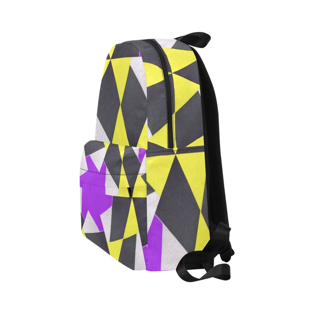 Retro geometric colorful 7D Unisex Classic Backpack (Model 1673)