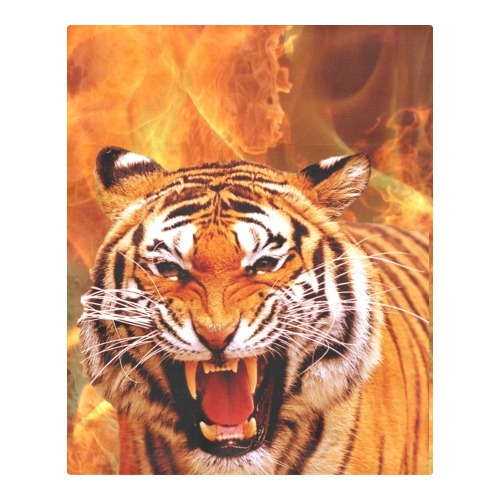 Tiger and Flame 3-Piece Bedding Set