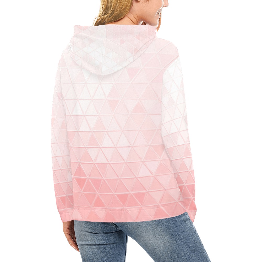 mosaic triangle 30 All Over Print Hoodie for Women (USA Size) (Model H13)