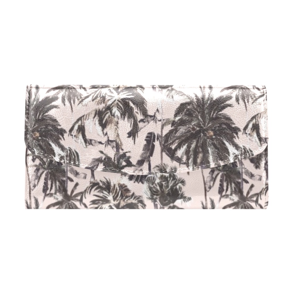 Obsession_tropical_palm_trees Women's Flap Wallet (Model 1707)