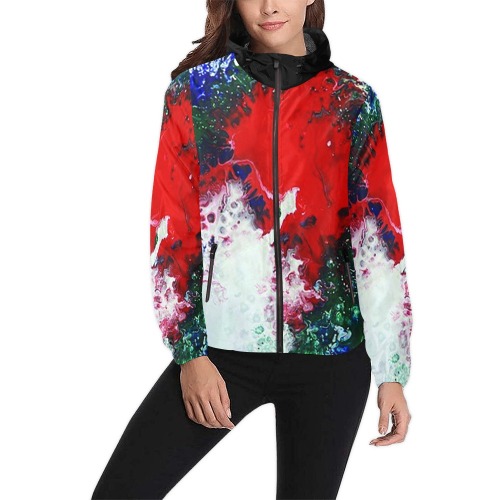 Eruption of Tranquility Unisex All Over Print Windbreaker (Model H23)