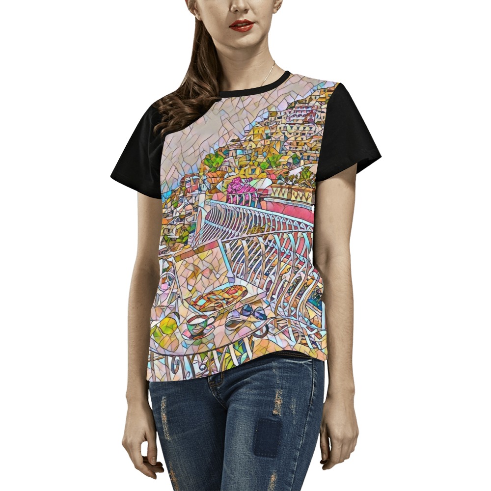 205099 All Over Print T-Shirt for Women (USA Size) (Model T40)