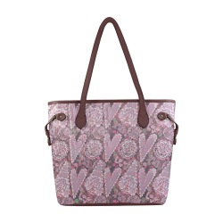 Unique heartpattern style Clover Canvas Tote Bag (Model 1661)