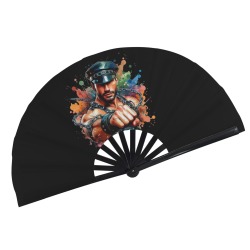 Leather Punch by Fetishworld Folding Clack Fan
