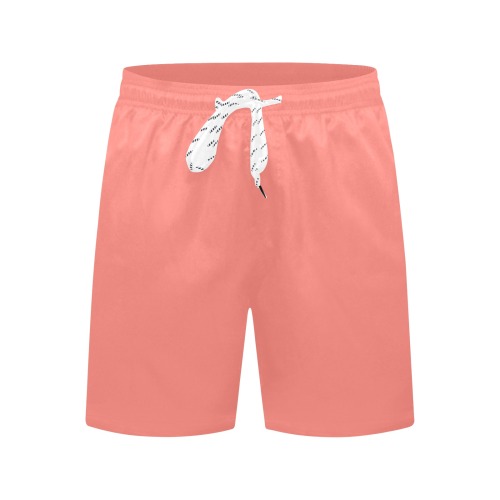 color tea rose Men's Mid-Length Beach Shorts (Model L51)
