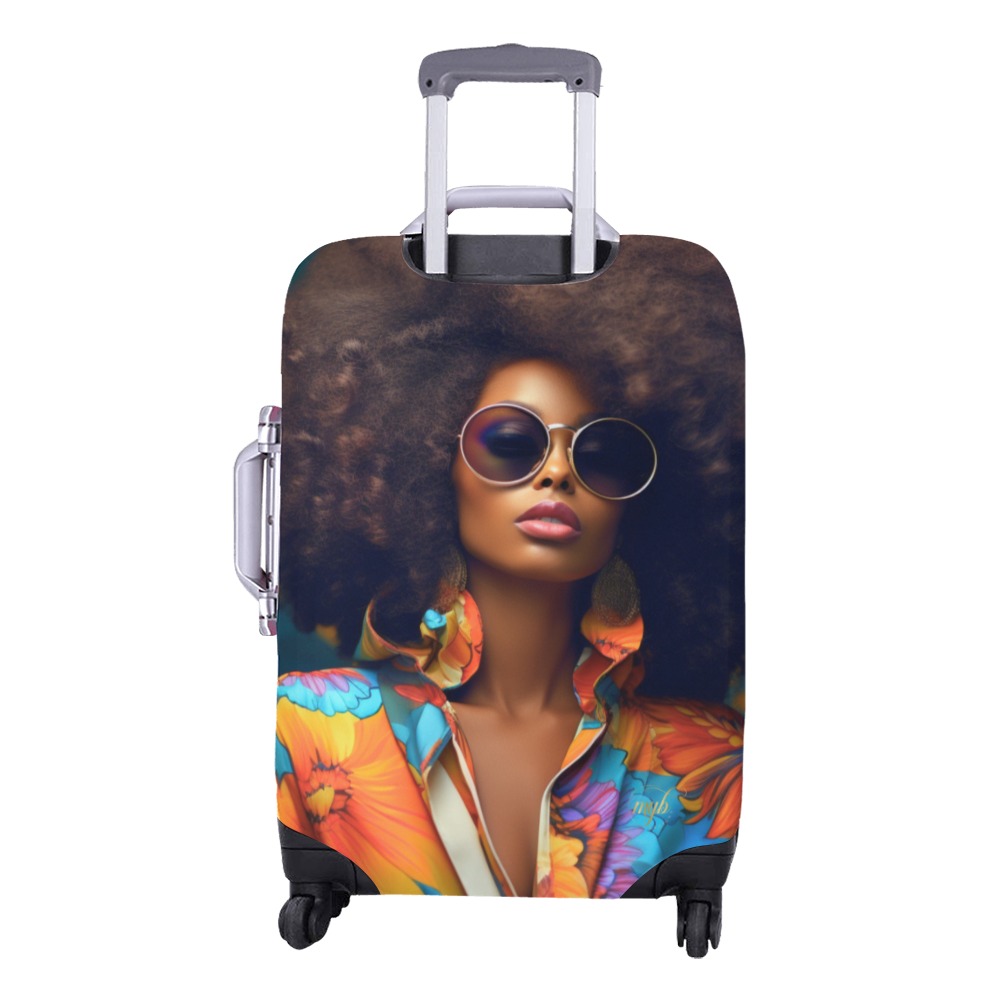 "Let's Travel" Medium Luggage Cover Luggage Cover/Medium 22"-25"