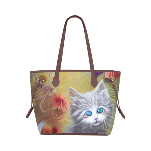 Cute Kittens 2 Clover Canvas Tote Bag (Model 1661)