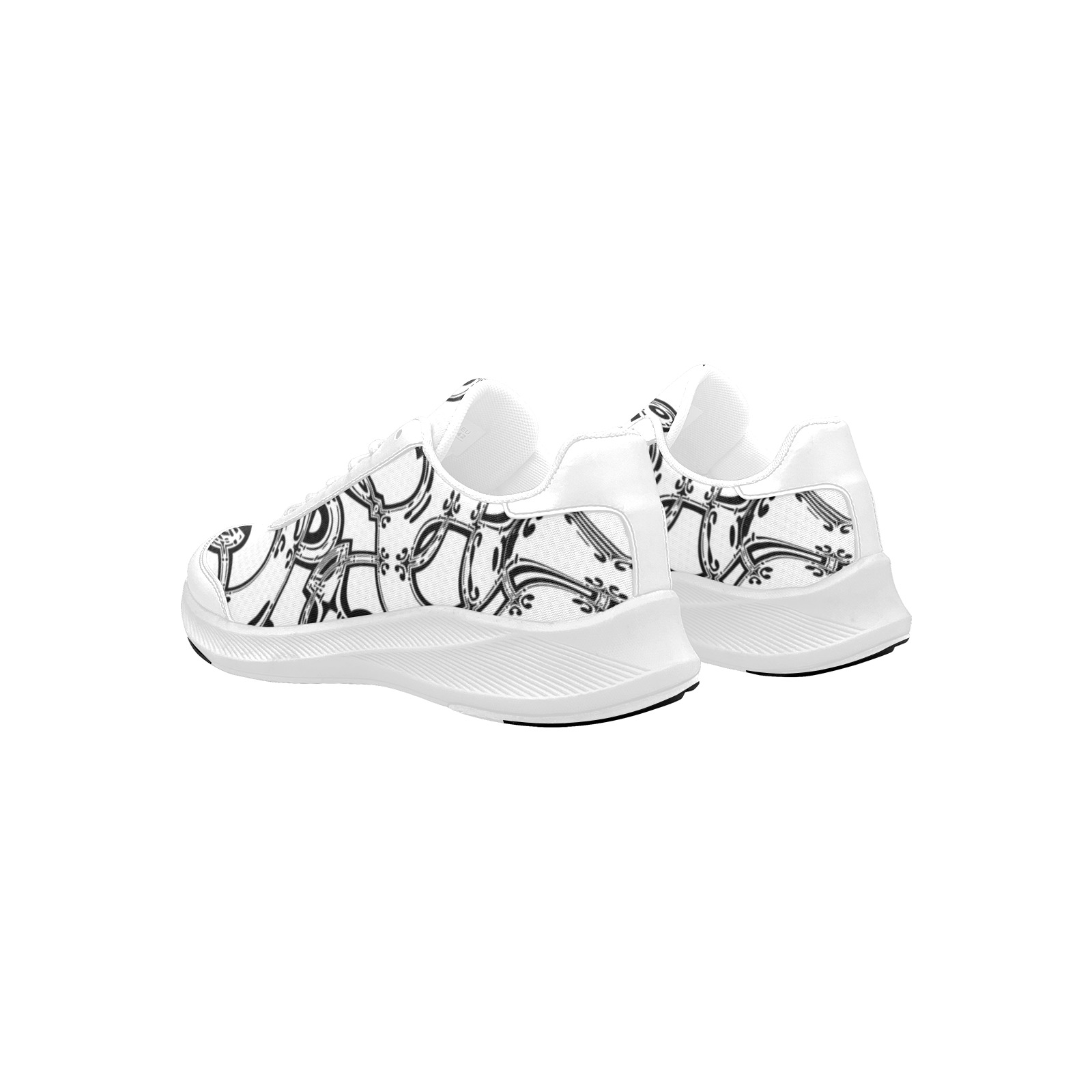 UNFINISHEDBUSINESS - white mudguards Men's Mudguard Running Shoes (Model 10092)
