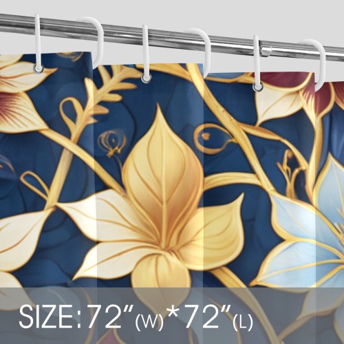 Fabulous Florals 37 Shower Curtain 72" x 72"