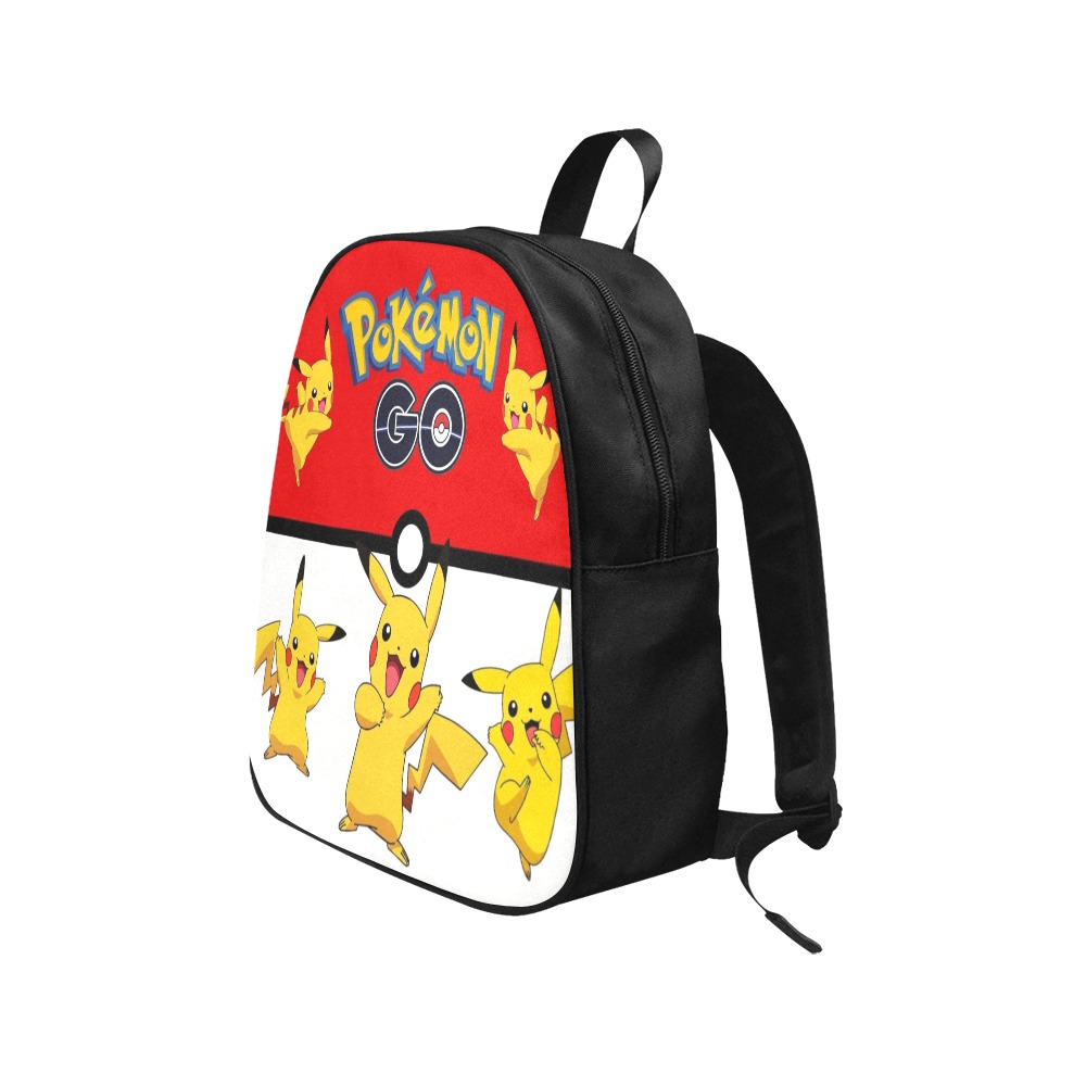 Pokeman 1 Fabric School Backpack (Model 1682) (Medium)