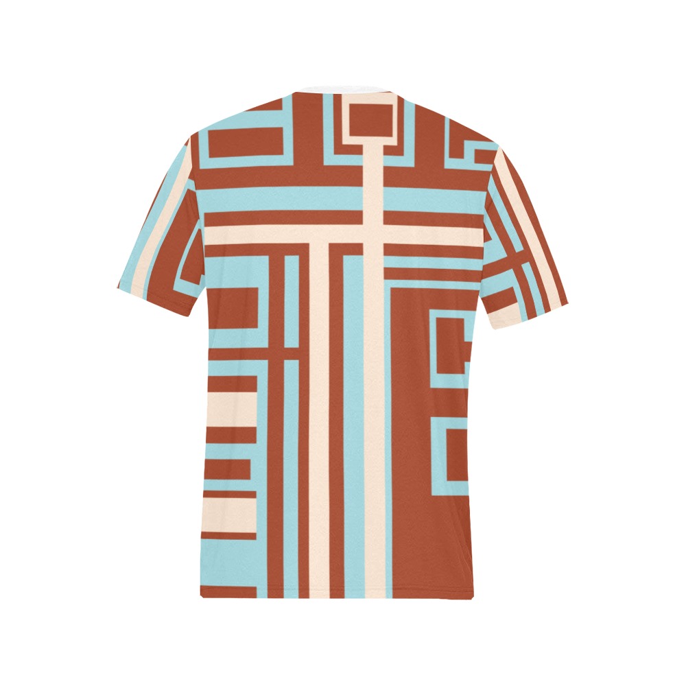 Model 1 Men's All Over Print T-Shirt (Solid Color Neck) (Model T63)