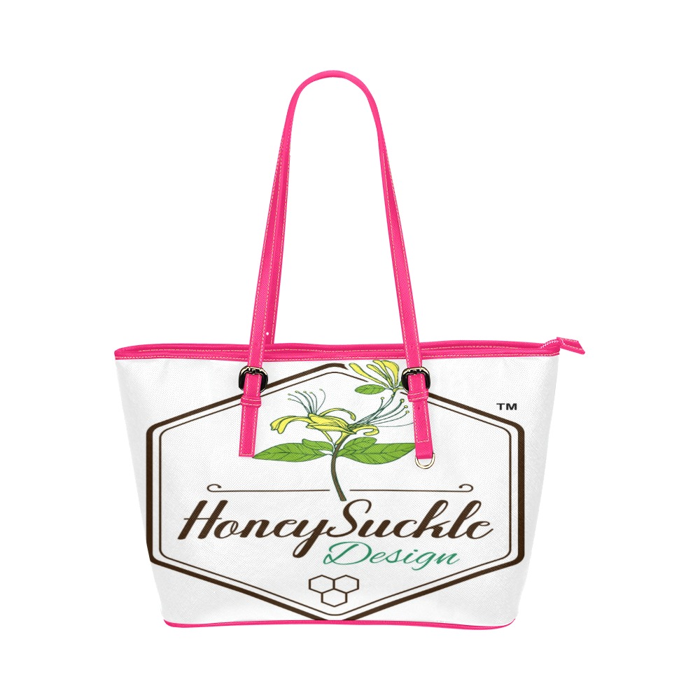 HoneySuckle Leather Tote Bag/Small (Model 1651)