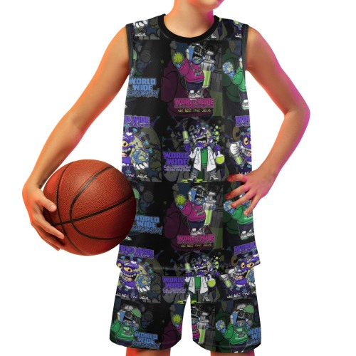 wwcfam Big Boys' Basketball Uniform