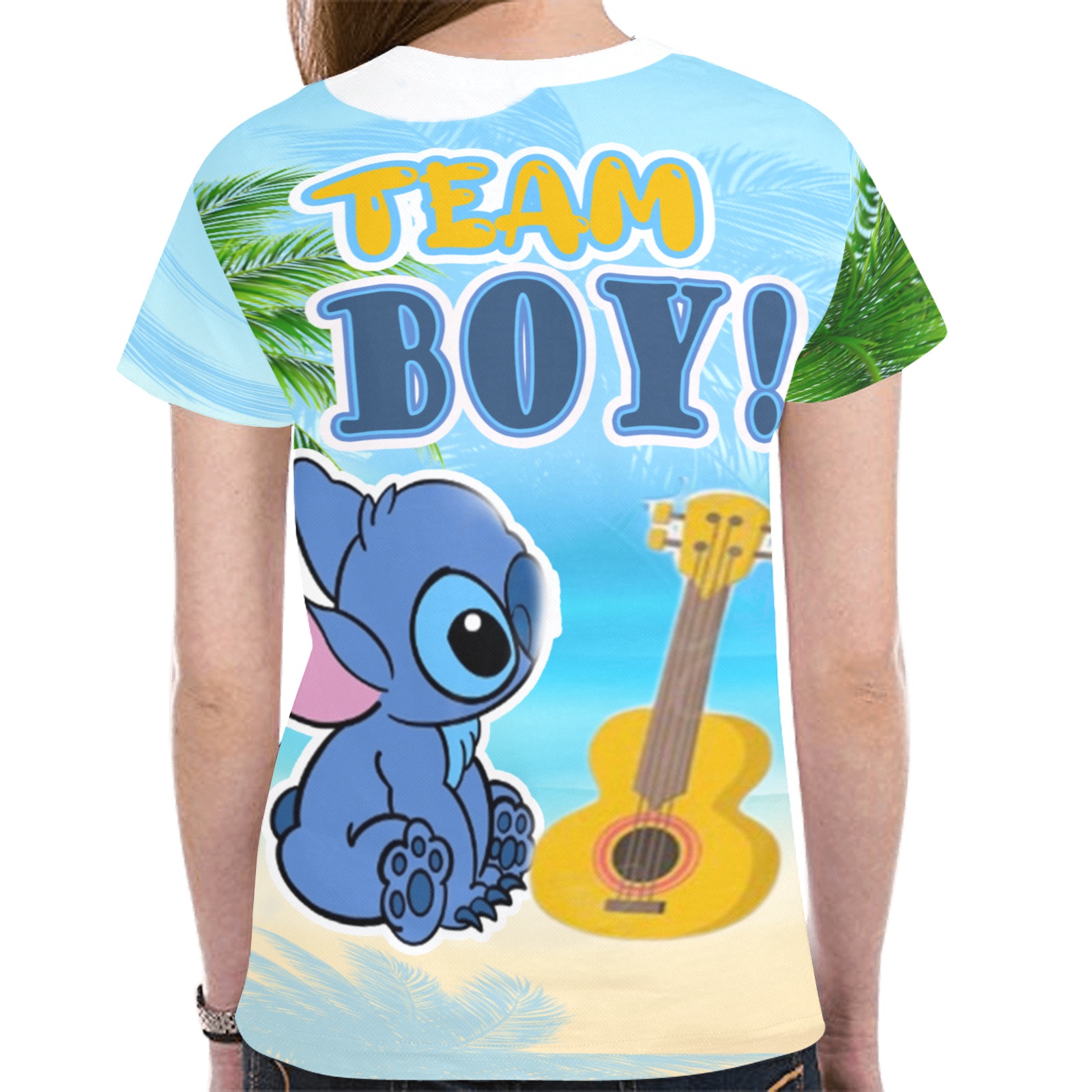 stitch team boy New All Over Print T-shirt for Women (Model T45)