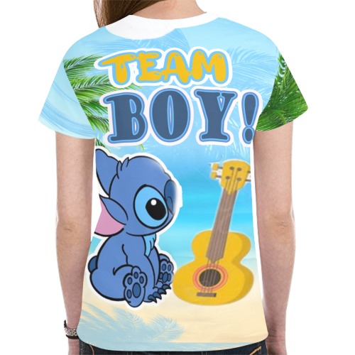 stitch team boy New All Over Print T-shirt for Women (Model T45)