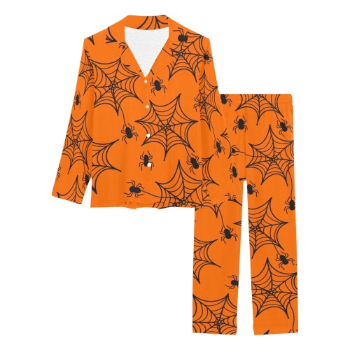 Spiders and Spider Webs Women's Long Pajama Set