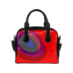 Red Abstract 714 Shoulder Handbag (Model 1634)