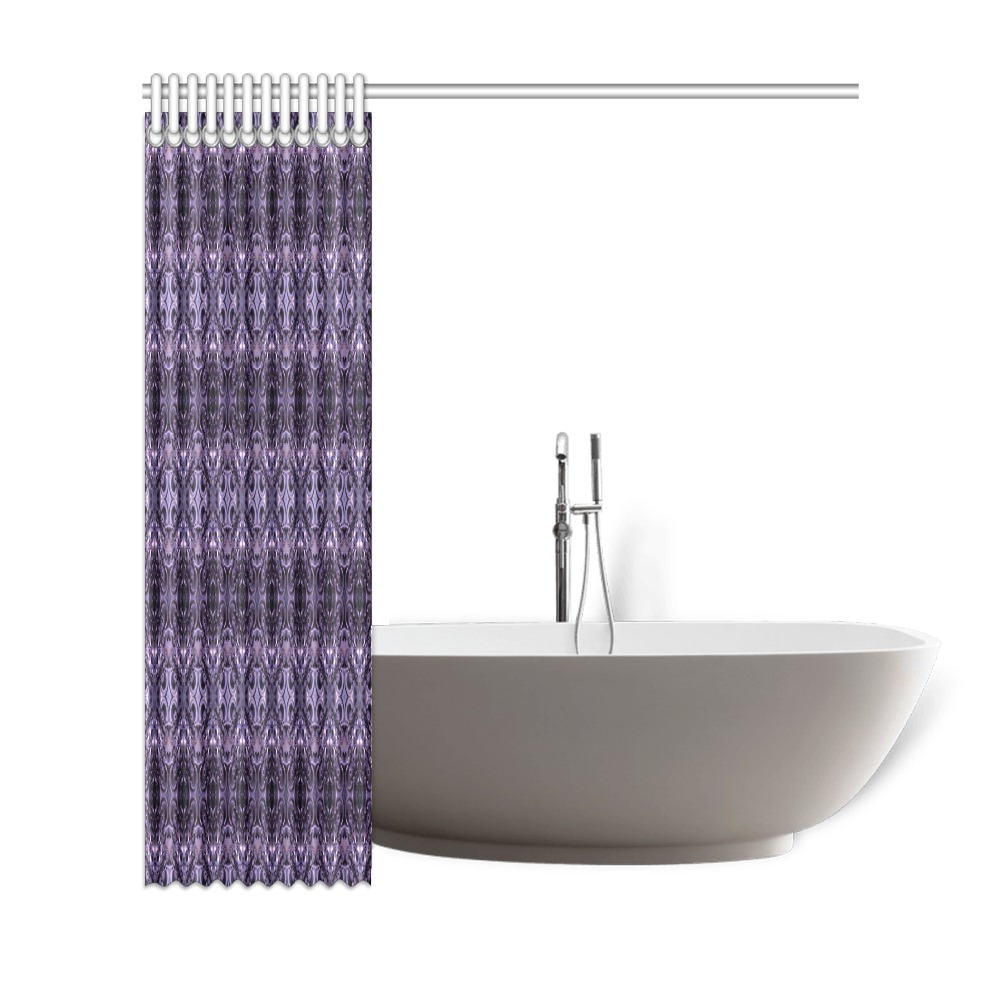 violet repeating pattern Shower Curtain 69"x72"