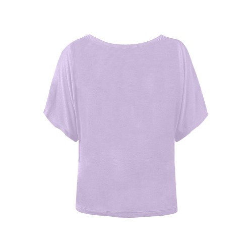 Orchid Bloom Women's Batwing-Sleeved Blouse T shirt (Model T44)