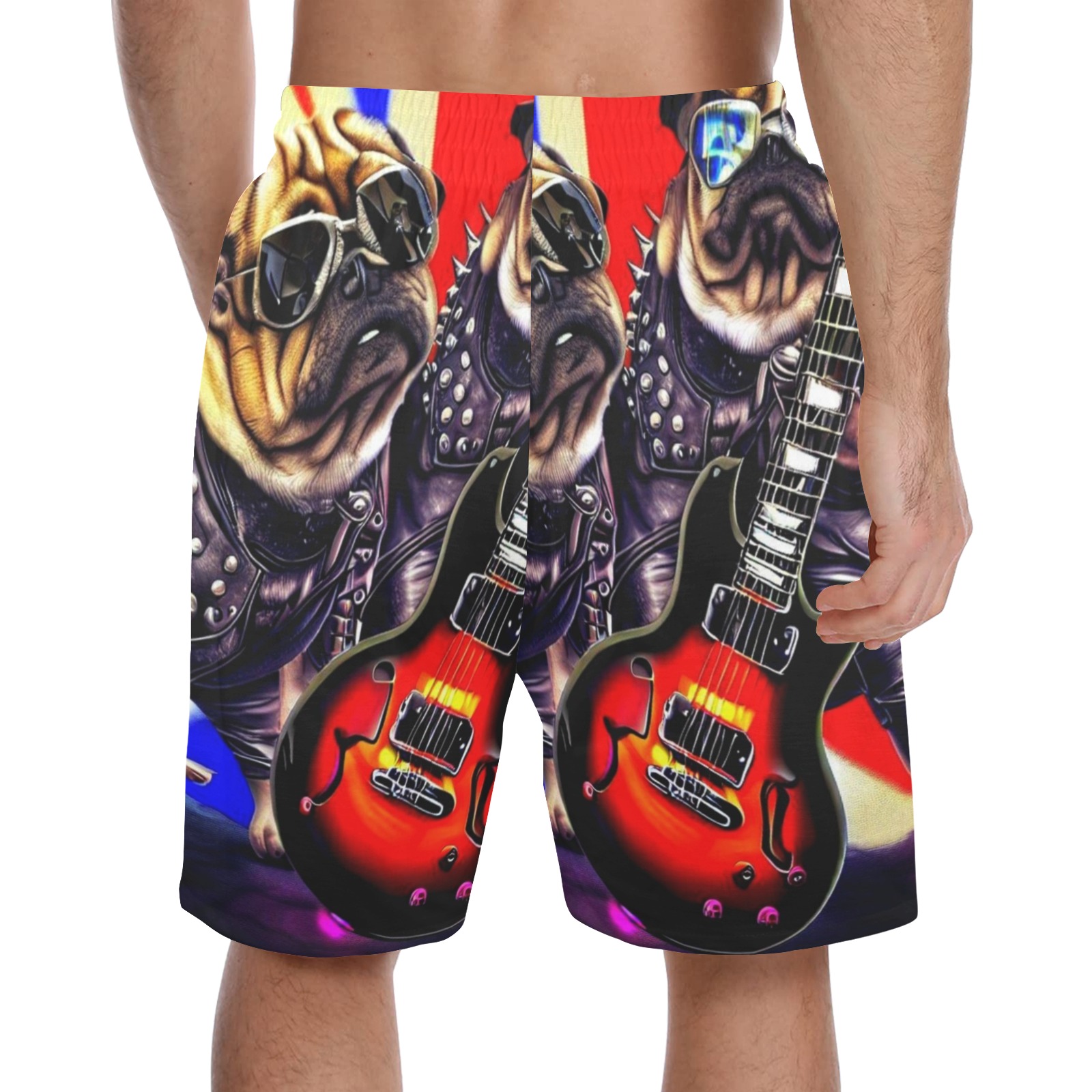 HEAVY ROCK PUG 3 Men's Pajama Shorts