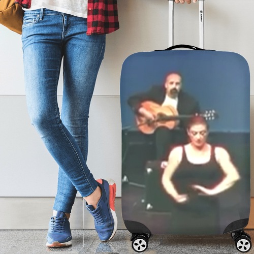 Oscar and Judith Garcia Luggage Cover/Large 26"-28"