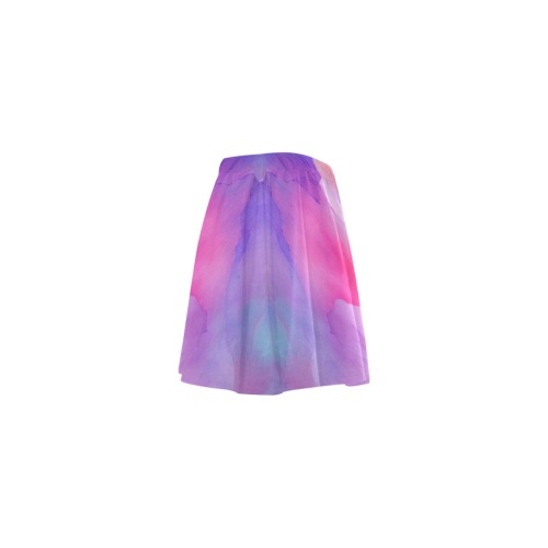 Tie-Dye Watercolour 2 Mini Skating Skirt (Model D36)