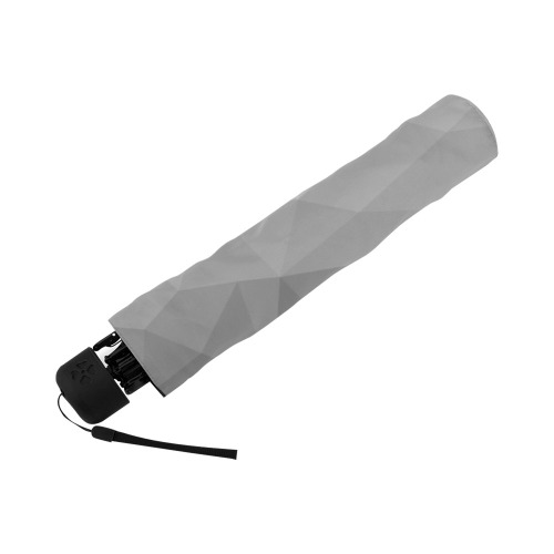 Grey Gradient Geometric Mesh Pattern Anti-UV Foldable Umbrella (U08)