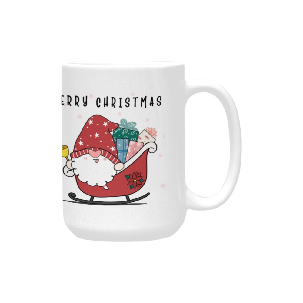 Santa Gnome Christmas Mug Custom Ceramic Mug (15OZ)