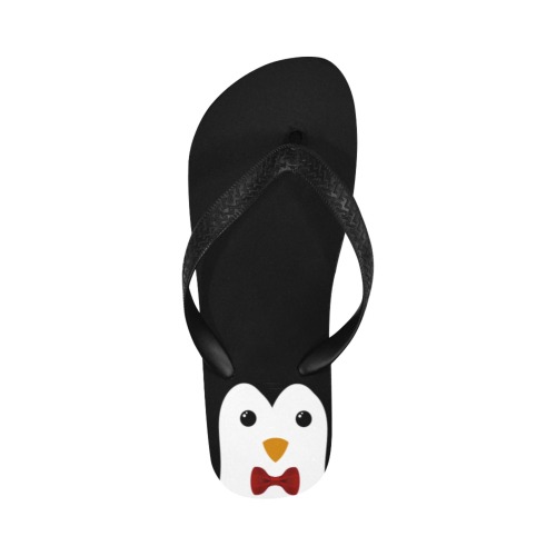 Penguin Kawaii Style Boy Flip Flops for Men/Women (Model 040)