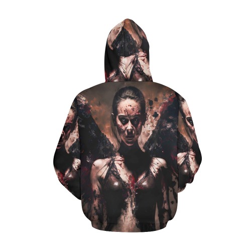 Angel of death All Over Print Hoodie for Women (USA Size) (Model H13)