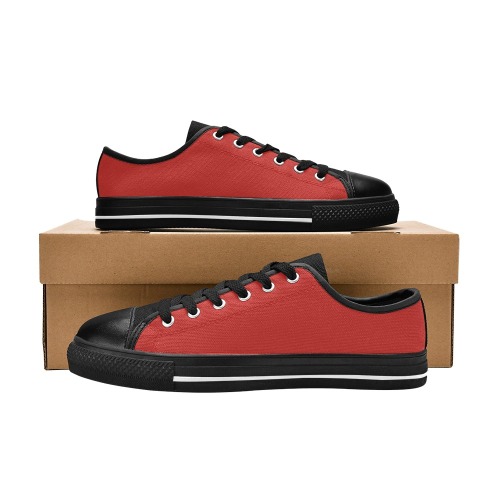 RED Women's Classic Canvas Shoes (Model 018)