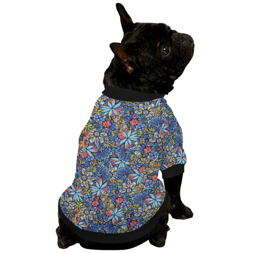 Talavera Bouquet Pet Dog Round Neck Shirt