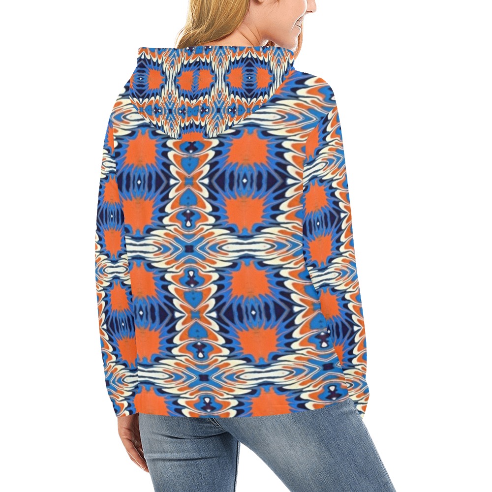 SummerTime All Over Print Hoodie for Women (USA Size) (Model H13)