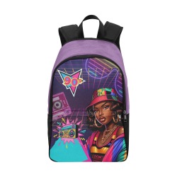 90s Girl Retro Fun Bright Cosmic Backpack Fabric Backpack for Adult (Model 1659)
