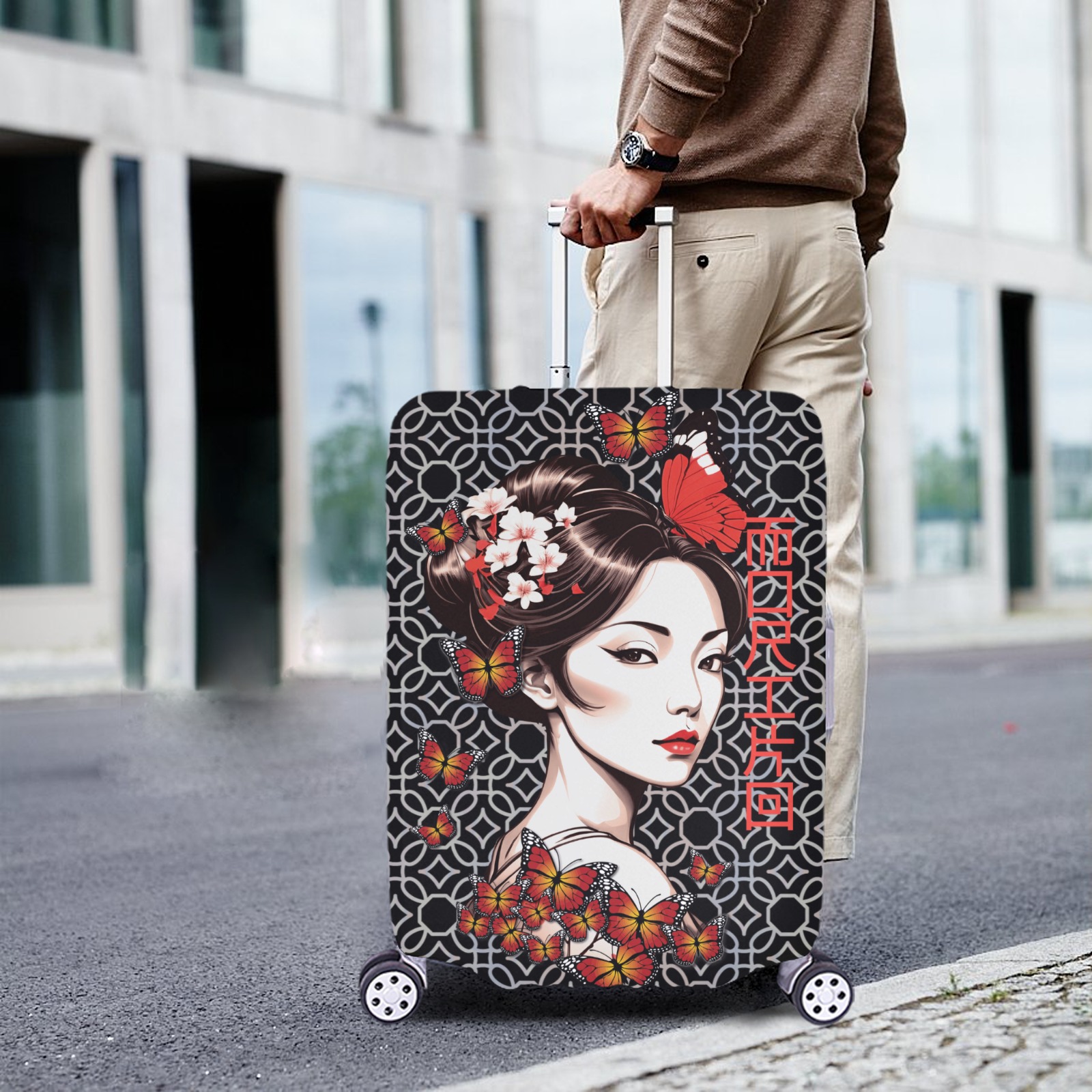 Moriko Luggage Cover/Extra Large 28"-30"