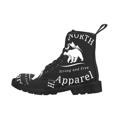 True North Apparel Martin Boots (All Black) Martin Boots for Men (Black) (Model 1203H)