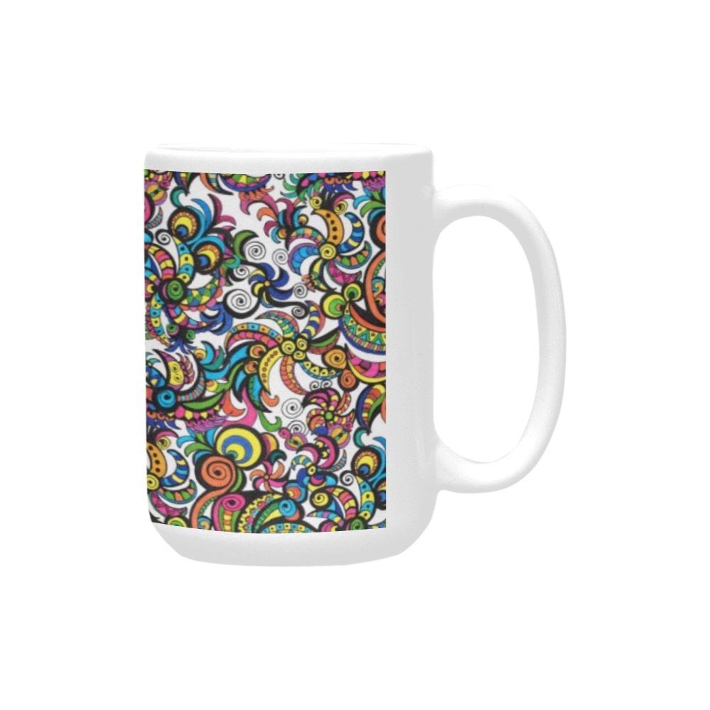 Apocalyptic Parrots Custom Ceramic Mug (15OZ)