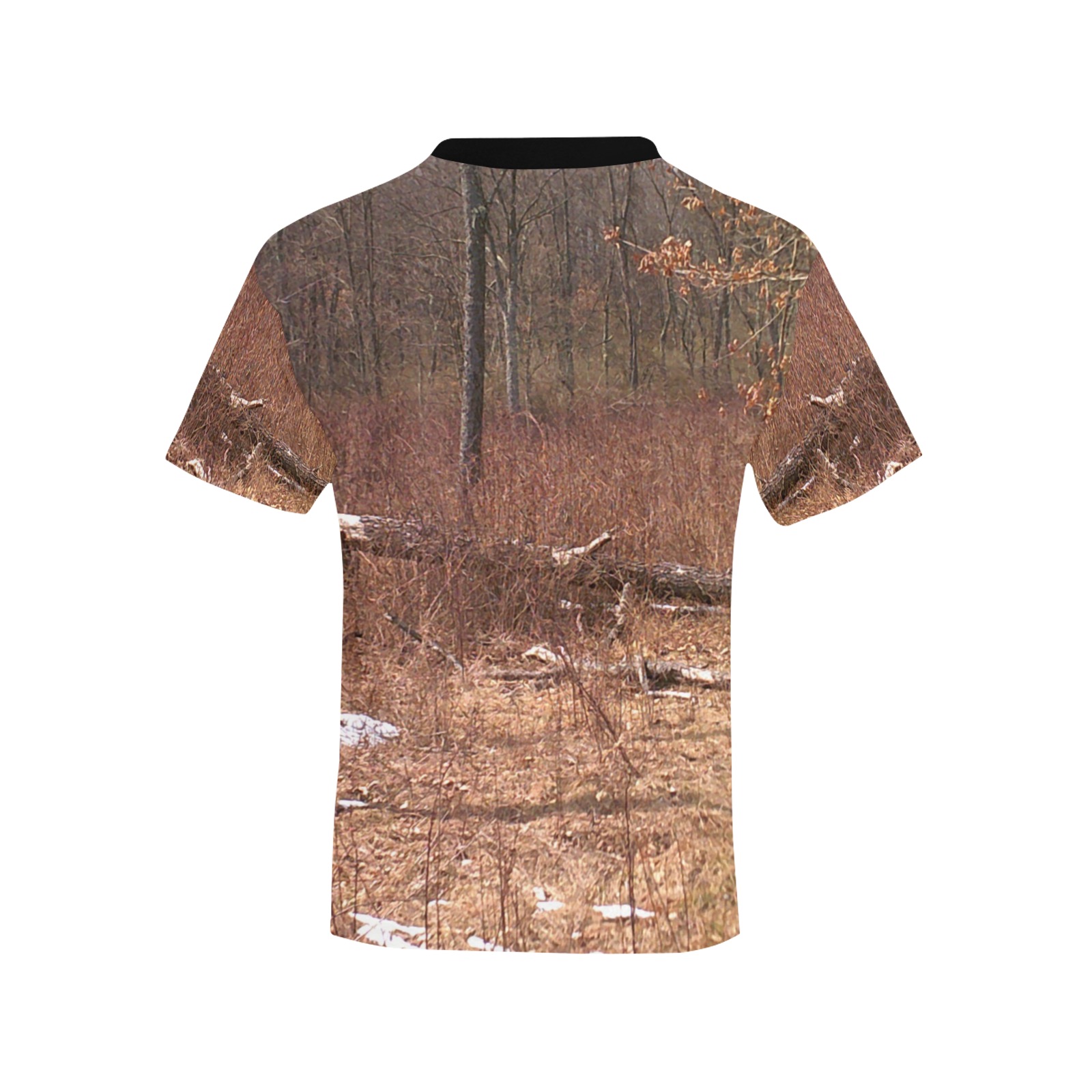 Falling tree in the woods Kids' All Over Print T-shirt (Model T65)