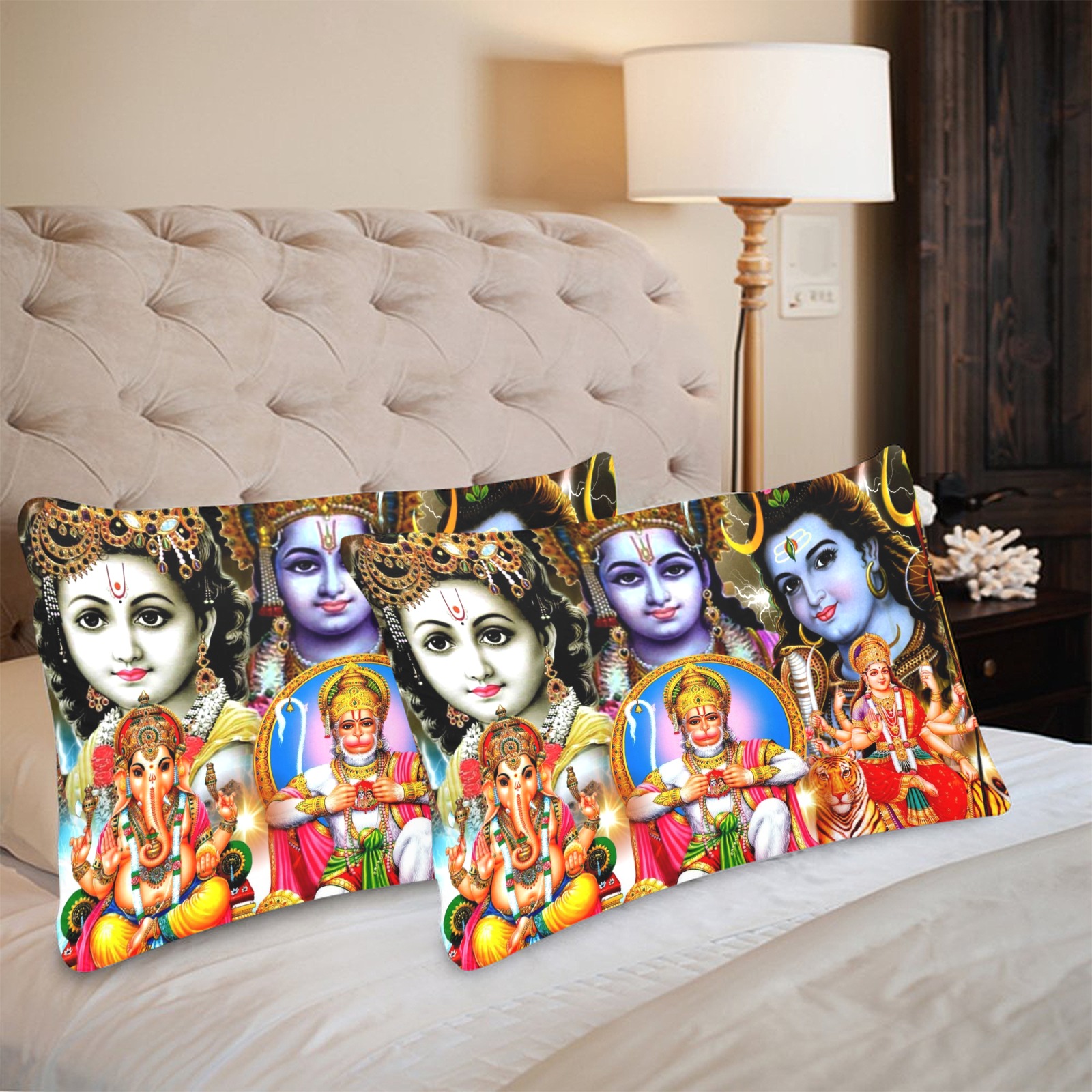 HINDUISM Custom Pillow Case 20"x 30" (One Side) (Set of 2)