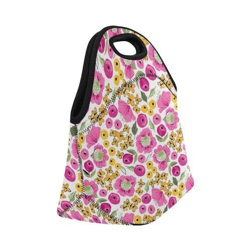 big-blooms-sunlight-blooms-lunchbag Neoprene Lunch Bag/Small (Model 1669)