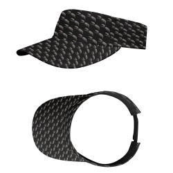 Sunglass Clips All Over Print Sports Visor