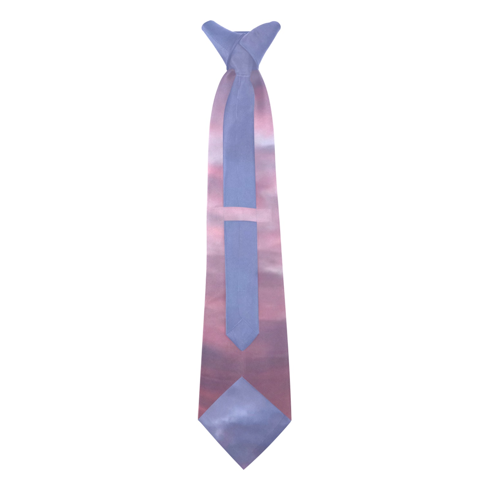 Morning Purple Sunrise Collection Custom Peekaboo Tie with Hidden Picture