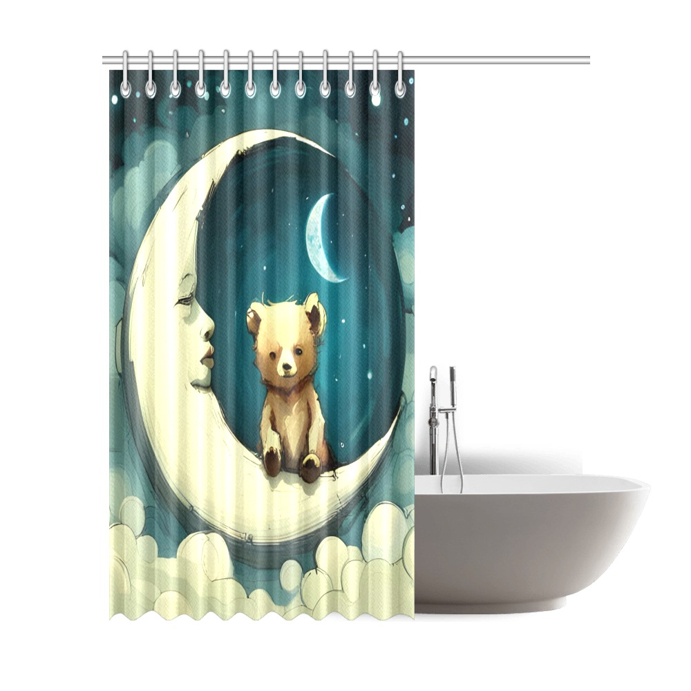Little Bears 10 Shower Curtain 72"x84"