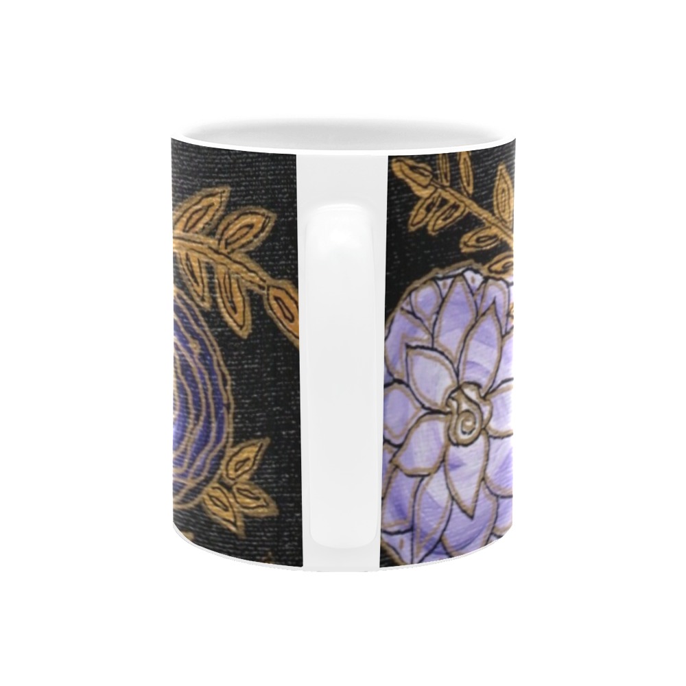 Floral Design White Mug(11OZ)