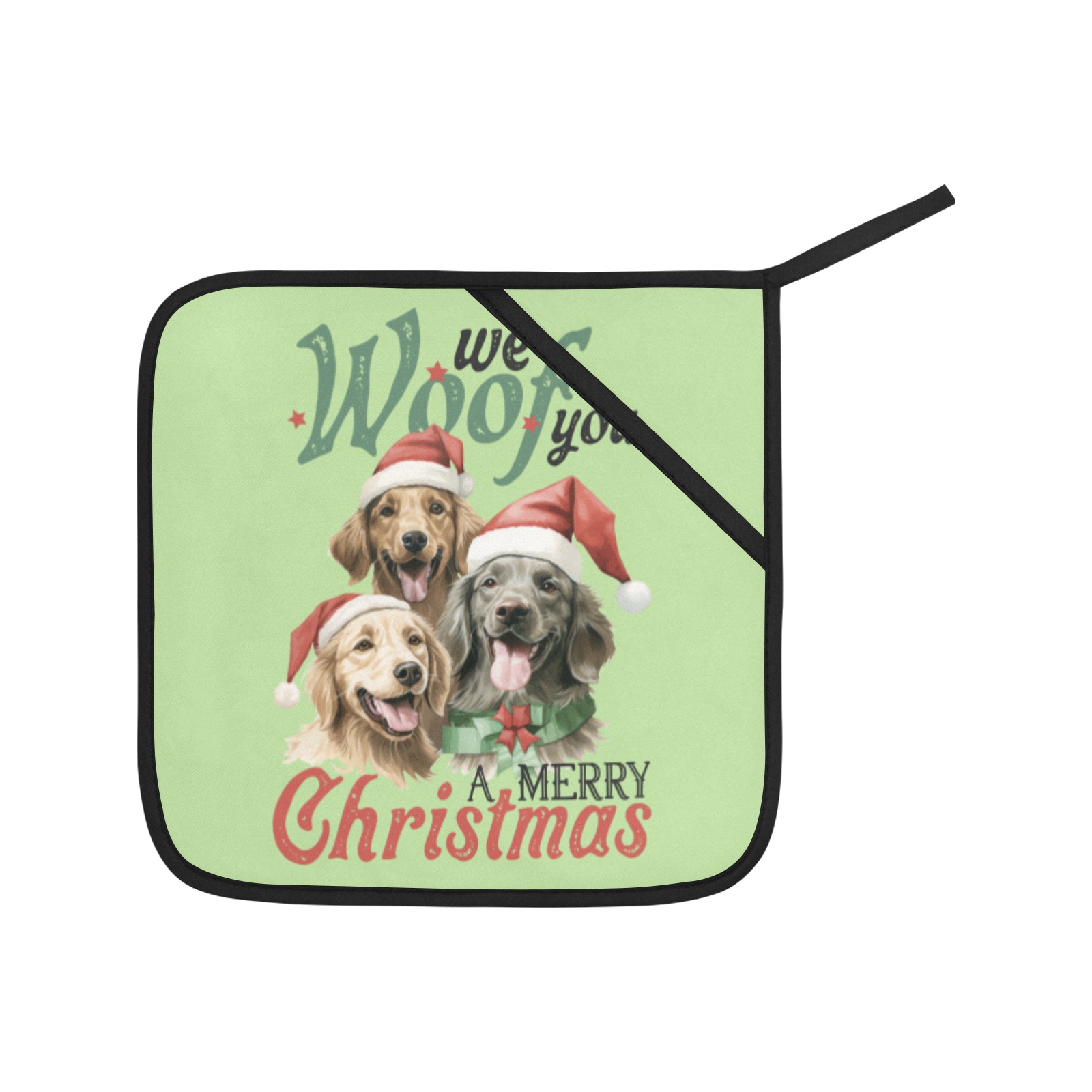 We Woof You A Merry Christmas (G) Oven Mitt & Pot Holder