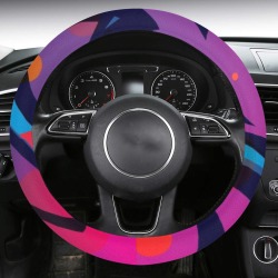 Abstract Art Wheel Cover Steering Wheel Cover with Anti-Slip Insert
