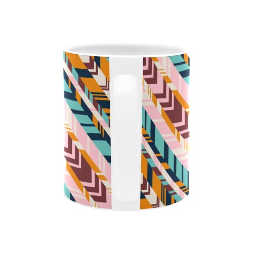Linear tribe colorful White Mug(11OZ)